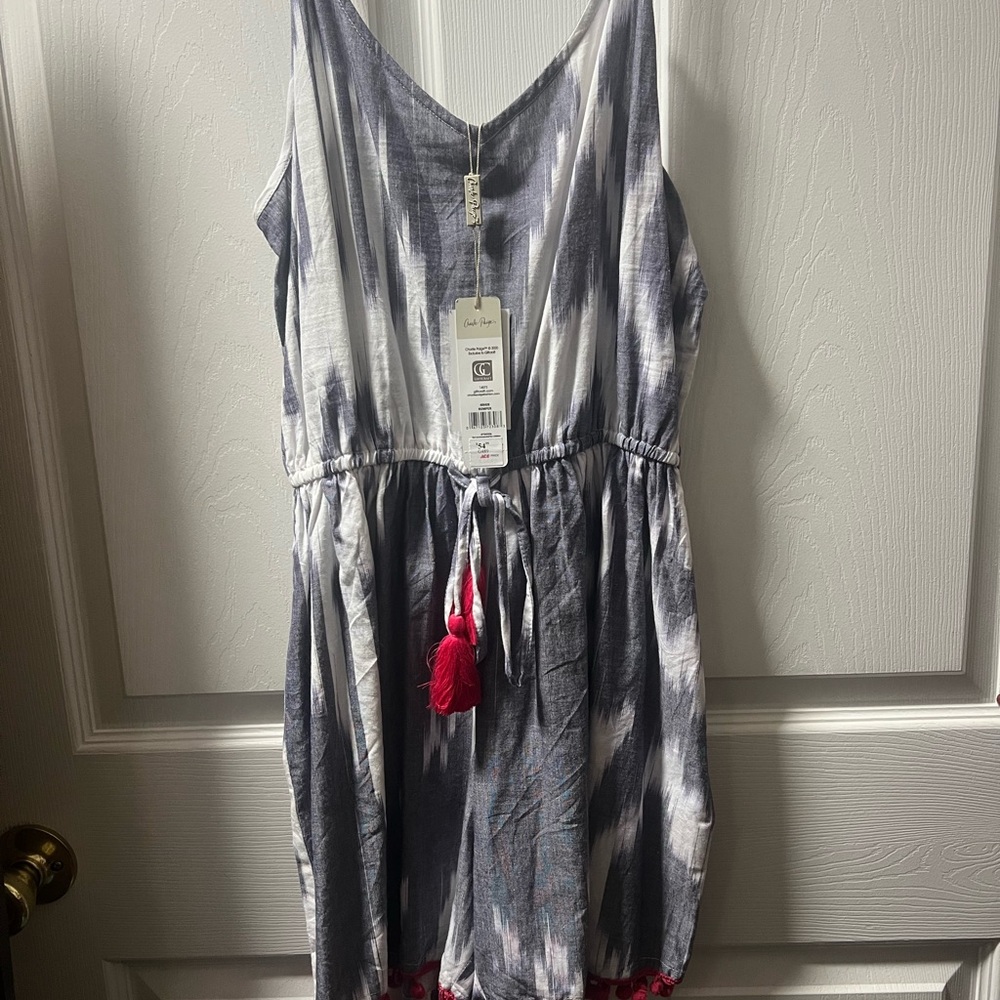 Women’s Romper with Pom Poms on bottom